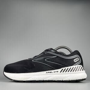 Brooks Ariel GTS 23 Women’s 9 D Wide Black White Gray Running Sneakers Shoes GUC